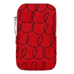 Red Background Wallpaper Waist Pouch (Small)