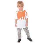 Orange Background Halloween Kids  Raglan T-Shirt