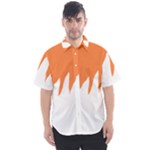 Orange Background Halloween Men s Short Sleeve Shirt