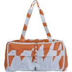 Orange Background Halloween Multi Function Bag