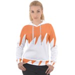 Orange Background Halloween Women s Overhead Hoodie