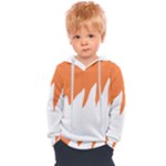 Orange Background Halloween Kids  Overhead Hoodie