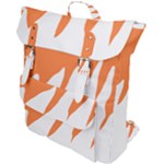 Orange Background Halloween Buckle Up Backpack