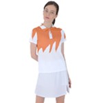 Orange Background Halloween Women s Polo T-Shirt