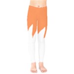 Orange Background Halloween Kids  Classic Winter Leggings