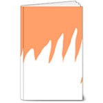 Orange Background Halloween 8  x 10  Softcover Notebook
