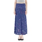 Texture Grunge Speckles Dots Full Length Maxi Skirt