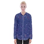 Texture Grunge Speckles Dots Womens Long Sleeve Shirt