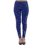 Texture Grunge Speckles Dots Lightweight Velour Leggings