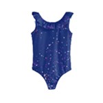 Texture Grunge Speckles Dots Kids  Frill Swimsuit