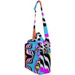 Liquid Warp Background Orange Blue Crossbody Day Bag