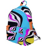 Liquid Warp Background Orange Blue The Plain Backpack