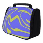Blue Green Abstract Full Print Travel Pouch (Small)