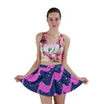Texture Watercolour Liquify Mini Skirt