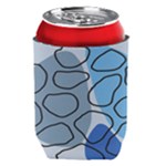 Boho Blue Deep Blue Artwork Can Holder