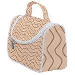 Background Wavy Zig Zag Lines Satchel Handbag