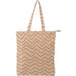 Background Wavy Zig Zag Lines Double Zip Up Tote Bag