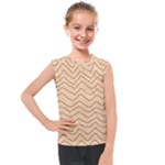 Background Wavy Zig Zag Lines Kids  Mesh Tank Top