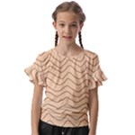 Background Wavy Zig Zag Lines Kids  Cut Out Flutter Sleeves