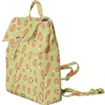 Pattern Leaves Print Background Buckle Everyday Backpack