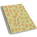 Pattern Leaves Print Background 5.5  x 8.5  Notebook