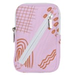Elements Scribbles Wiggly Lines Retro Vintage Belt Pouch Bag (Small)