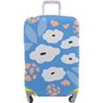 Doodle Flowers Leaves Plant Design Luggage Cover (Large)