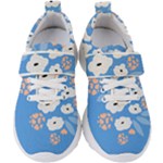 Doodle Flowers Leaves Plant Design Kids  Velcro Strap Shoes