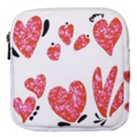 Elements Scribbles Brush Doodles Mini Square Pouch