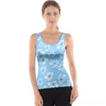 Flowers Pattern Print Floral Cute Women s Basic Tank Top