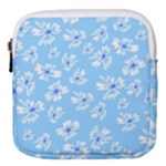 Flowers Pattern Print Floral Cute Mini Square Pouch