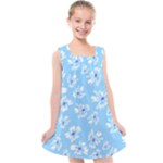 Flowers Pattern Print Floral Cute Kids  Cross Back Dress