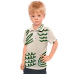 Elements Scribbles Wiggly Lines Kids  Polo T-Shirt