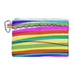 Print Ink Colorful Background Canvas Cosmetic Bag (Large)