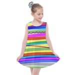 Print Ink Colorful Background Kids  Summer Dress