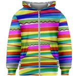 Print Ink Colorful Background Kids  Zipper Hoodie Without Drawstring
