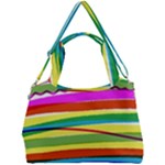 Print Ink Colorful Background Double Compartment Shoulder Bag