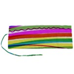 Print Ink Colorful Background Roll Up Canvas Pencil Holder (S)