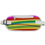 Print Ink Colorful Background Rounded Waist Pouch