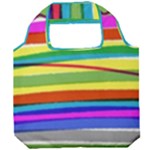 Print Ink Colorful Background Foldable Grocery Recycle Bag