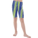 Texture Multicolour Gradient Grunge Kids  Mid Length Swim Shorts