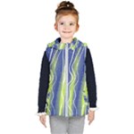 Texture Multicolour Gradient Grunge Kids  Hooded Puffer Vest