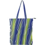 Texture Multicolour Gradient Grunge Double Zip Up Tote Bag