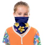 Doodle Flower Leaves Plant Design Face Covering Bandana (Kids)