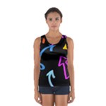 Ink Brushes Texture Grunge Sport Tank Top 