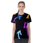 Colorful Arrows Kids Pointer Women s Cotton T-Shirt