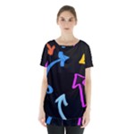 Colorful Arrows Kids Pointer Skirt Hem Sports Top