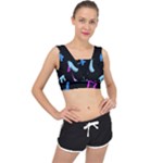 Colorful Arrows Kids Pointer V-Back Sports Bra