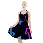 Colorful Arrows Kids Pointer Halter Party Swing Dress 