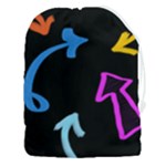 Colorful Arrows Kids Pointer Drawstring Pouch (3XL)